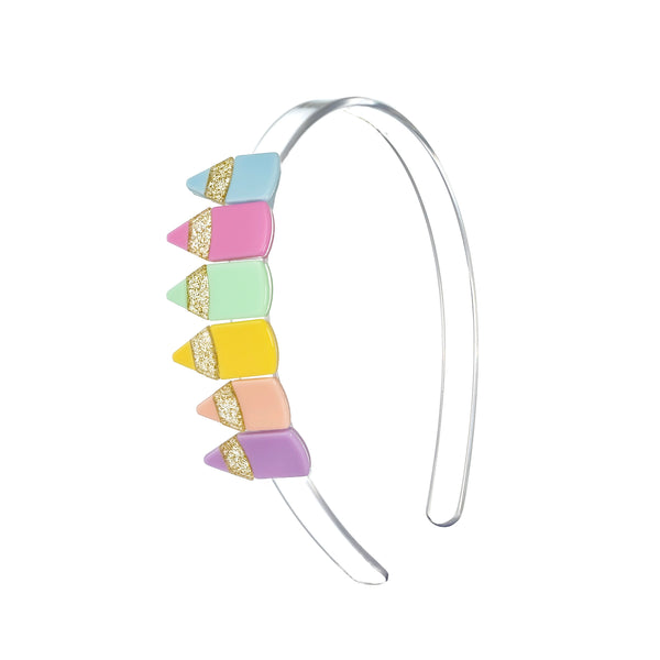 Color Pencils Pastel Colors Headband - Born Childrens Boutique