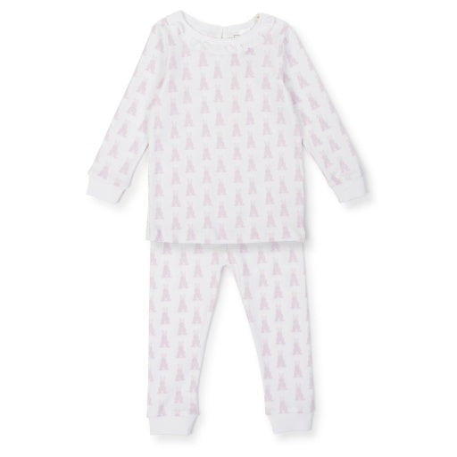 Ava Pajama Set Bunny Tails Pink - Born Childrens Boutique
