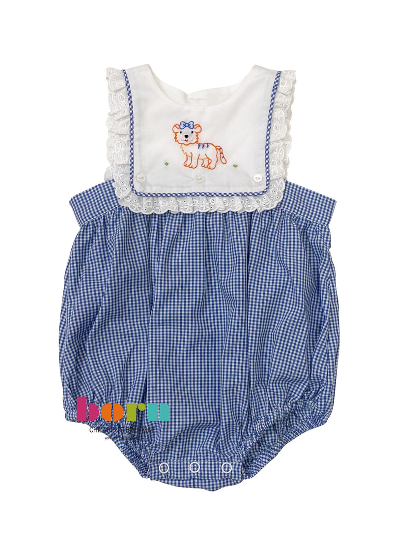 Orange Tiger Girl Bubble - Born Childrens Boutique