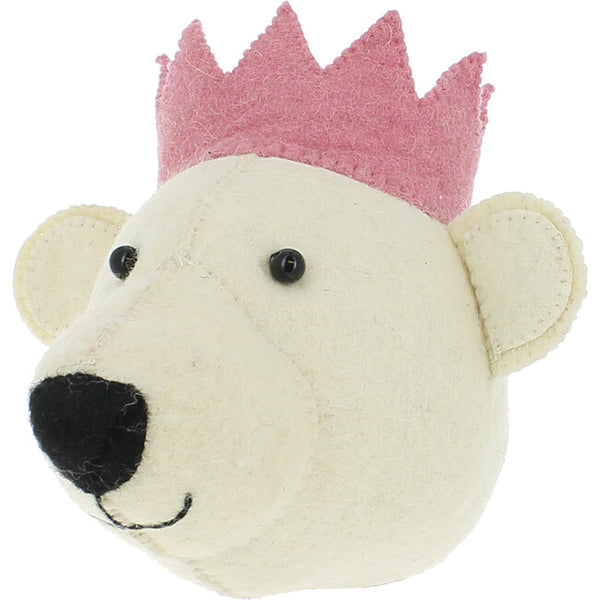 Mini White Bear Head - Born Childrens Boutique