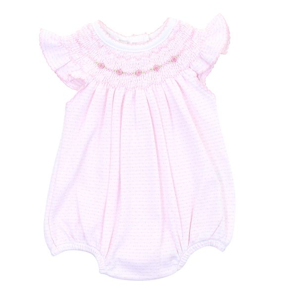 Maddy and Michael's Classics Bishop Flutters Bubble Pink - Born Childrens Boutique