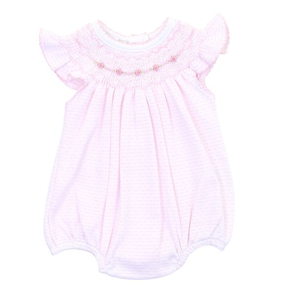 Maddy and Michael's Classics Bishop Flutters Bubble Pink - Born Childrens Boutique