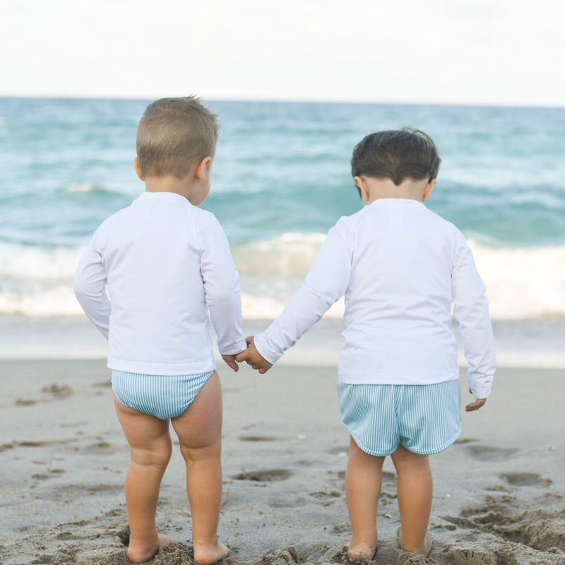 Boys James Stripe Swim Shorts - Born Childrens Boutique