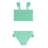 Pre-Order Abaco Green Smocked Bikini - Born Childrens Boutique