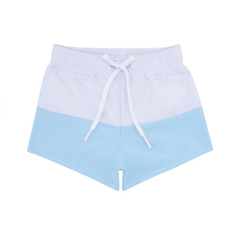 Pre-Order Bay Lavender Colorblock Boardie - Born Childrens Boutique