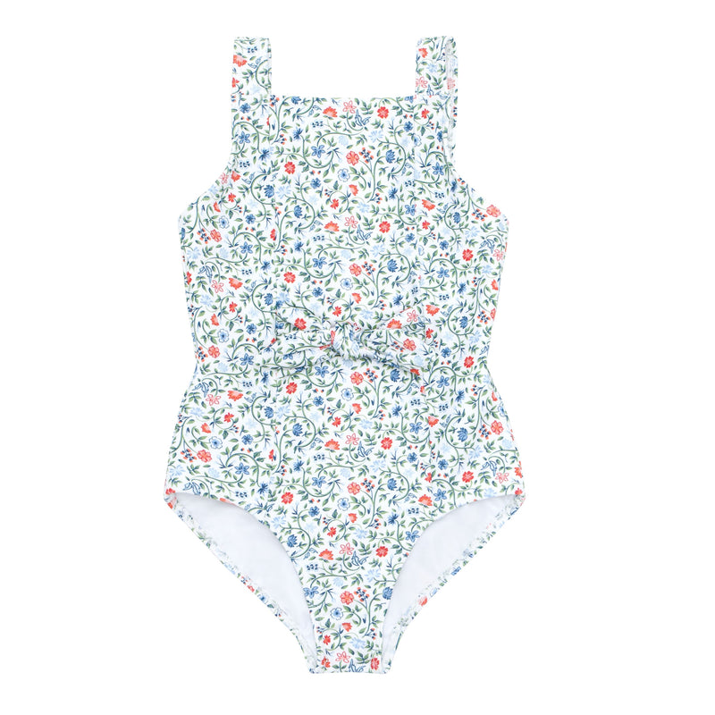 Pre-Order Tie Front One Piece Capeside Vineyard - Born Childrens Boutique