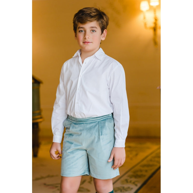 Pre-Order Forest Velvet Shorts - Born Childrens Boutique