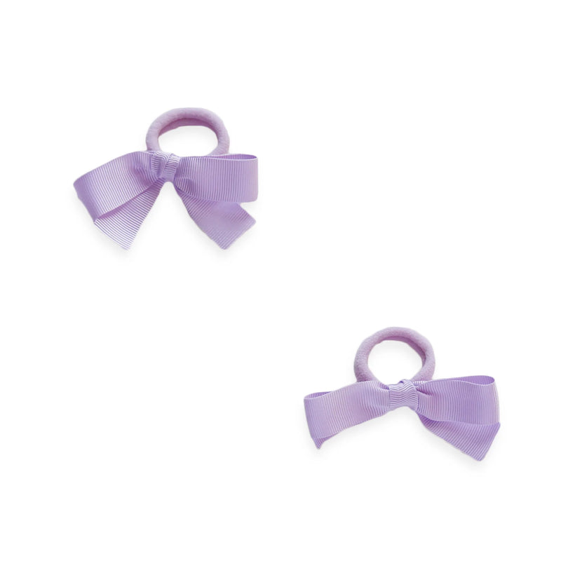 Grosgrain Hair Ties, Lavender - Born Childrens Boutique