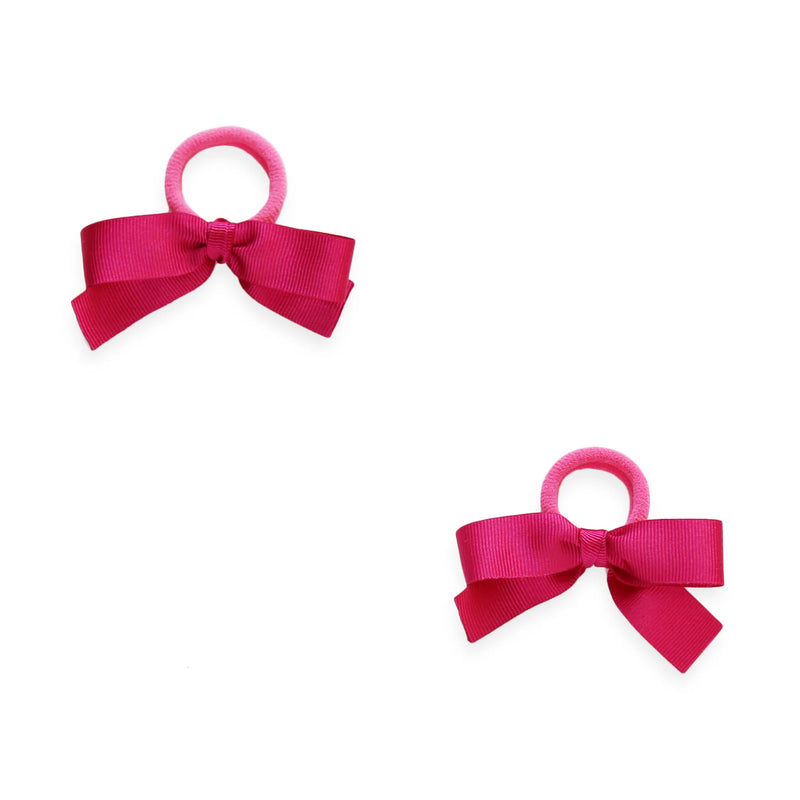 Grosgrain Hair Ties, Watermelon Pink - Born Childrens Boutique