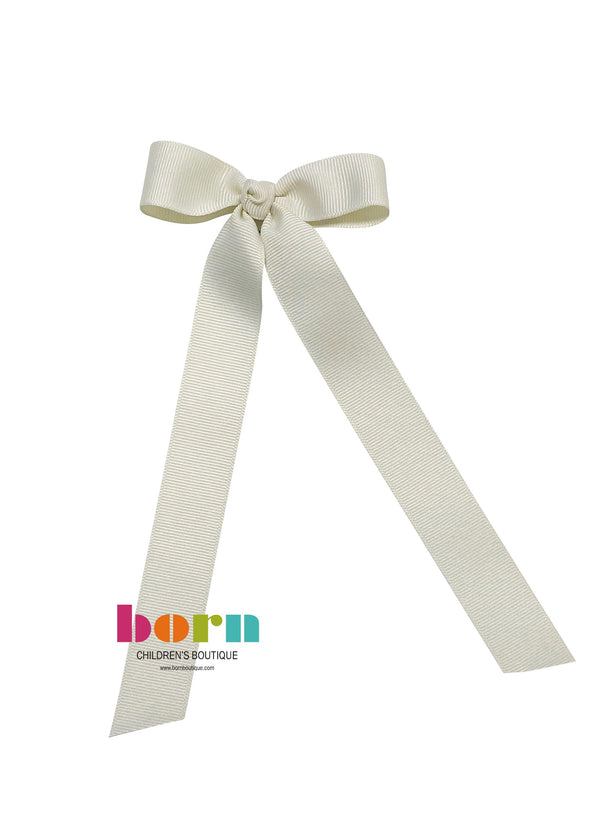 Wee Ones Antique White Bow with Tail - Born Childrens Boutique