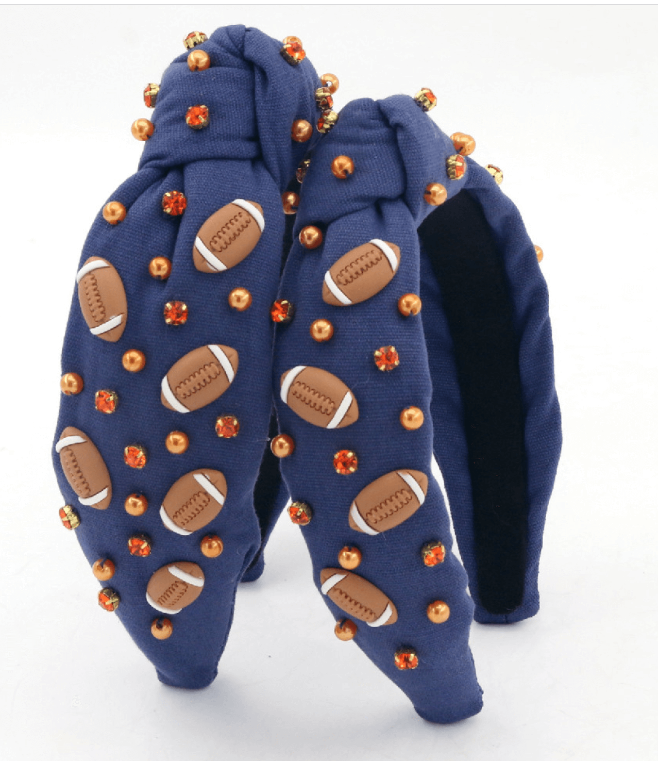 Poppyland Auburn Football Adult Headband - Born Childrens Boutique