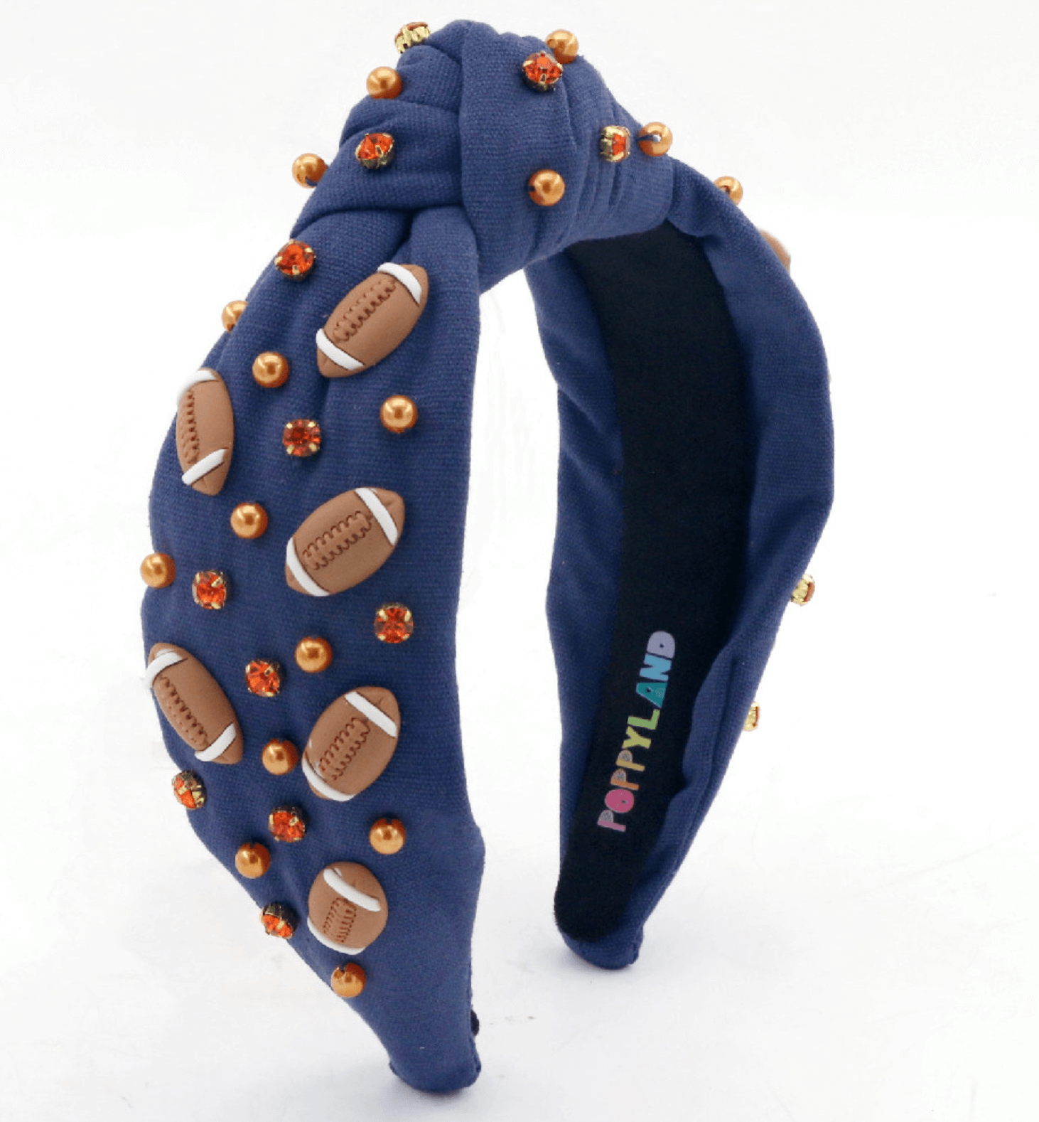 Poppyland Auburn Football Adult Headband - Born Childrens Boutique