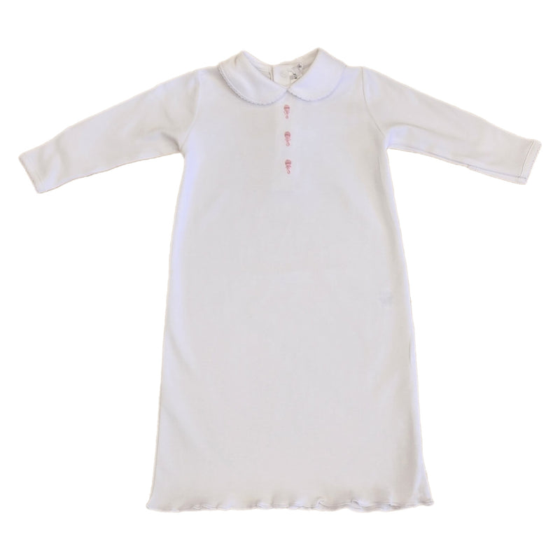 Baby Anne Day Gown Pink Rattle - Born Childrens Boutique