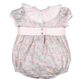 Sal & Pimenta Bouquet Smocked Collar Romper - Born Childrens Boutique