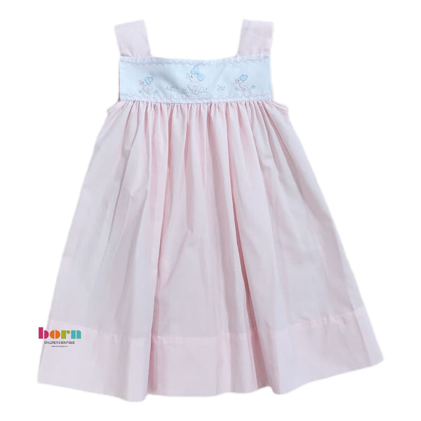 Sun Dress, Pink Ducks - Born Childrens Boutique