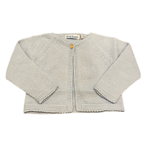 Cardigan Single Button Light Blue - Born Childrens Boutique