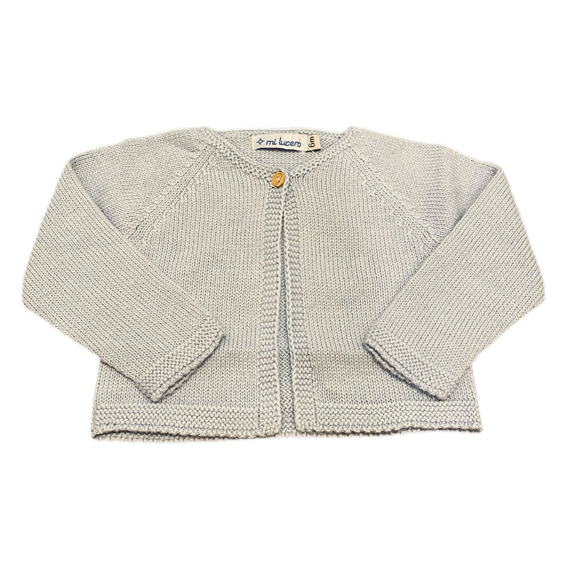 Cardigan Single Button Light Blue - Born Childrens Boutique