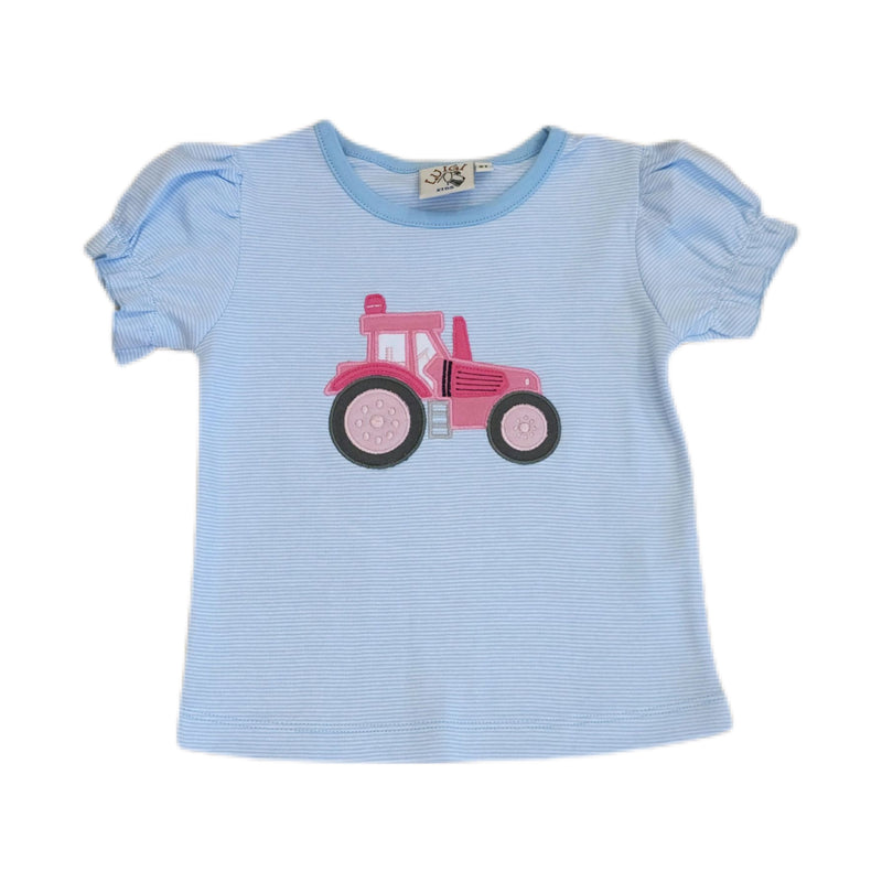 Girl Tractor Shirt - Born Childrens Boutique