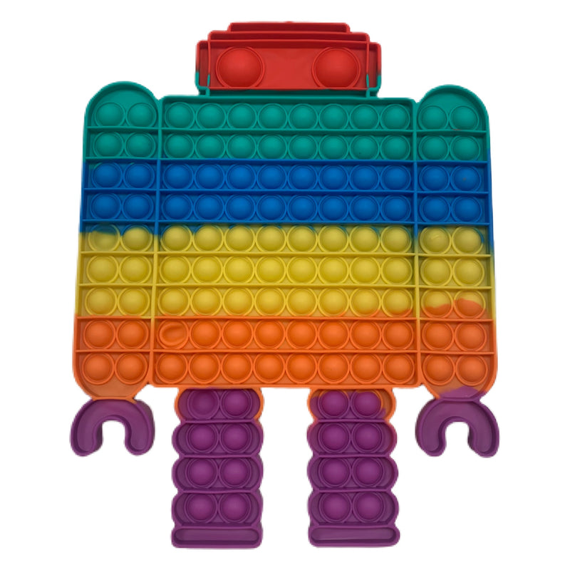 Jumbo Fidget Popper, Rainbow Robot - Born Childrens Boutique