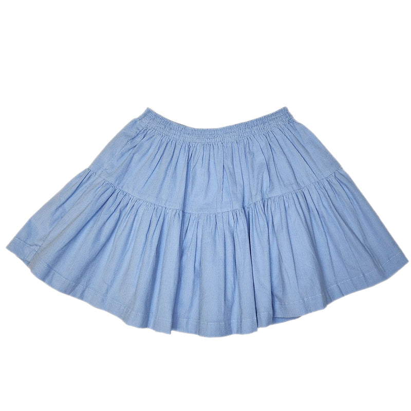 Baby Blue Cord Daphne Skirt - Born Childrens Boutique