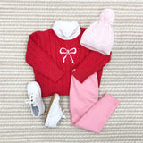 Tatum Turtleneck - Worth Avenue White - Born Childrens Boutique