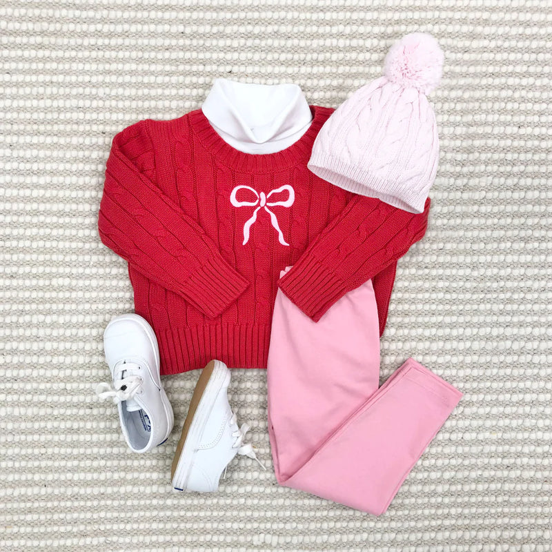 Tatum Turtleneck - Worth Avenue White - Born Childrens Boutique