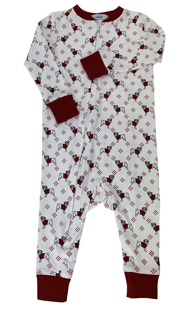 Maroon Bulldog Unisex Onesie - Born Childrens Boutique