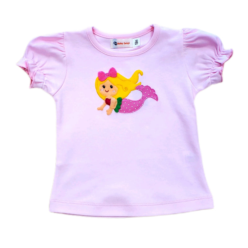 Girl Shirt Mermaid - Born Childrens Boutique