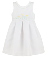 Embroidery White Dress - Born Childrens Boutique