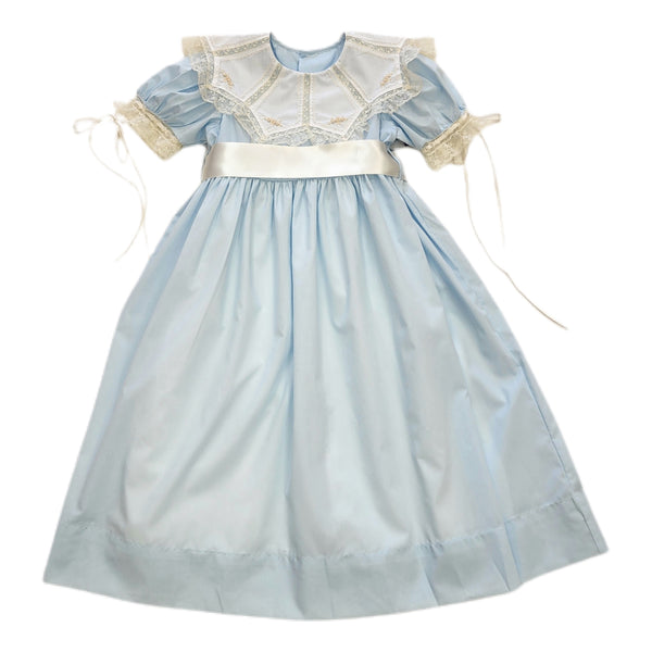 Blue Gracie Mae Dress - Born Childrens Boutique