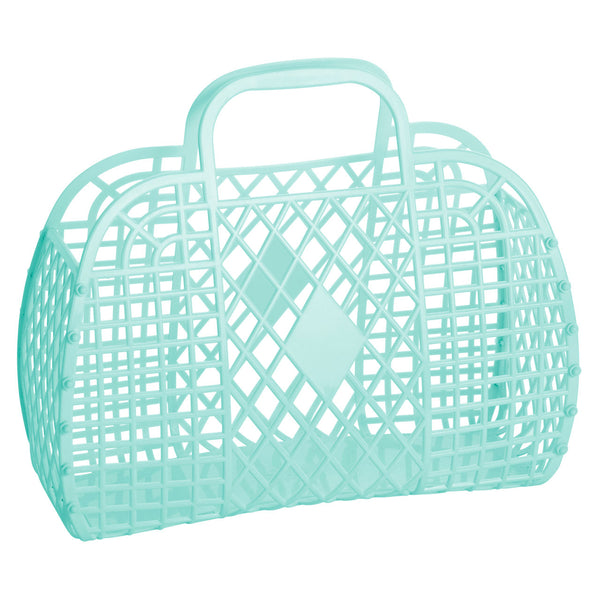 Retro Basket-Large, Mint - Born Childrens Boutique