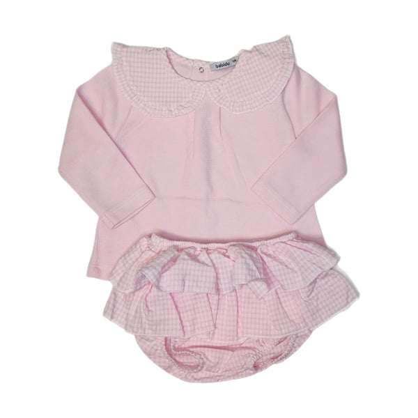 Canutillo Frills Bloomer Set Pink - Born Childrens Boutique