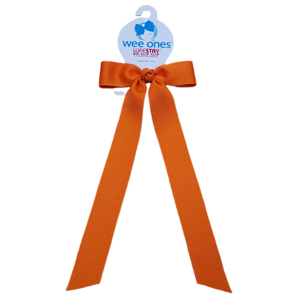 Wee Ones Orange Bow with Tail - Born Childrens Boutique