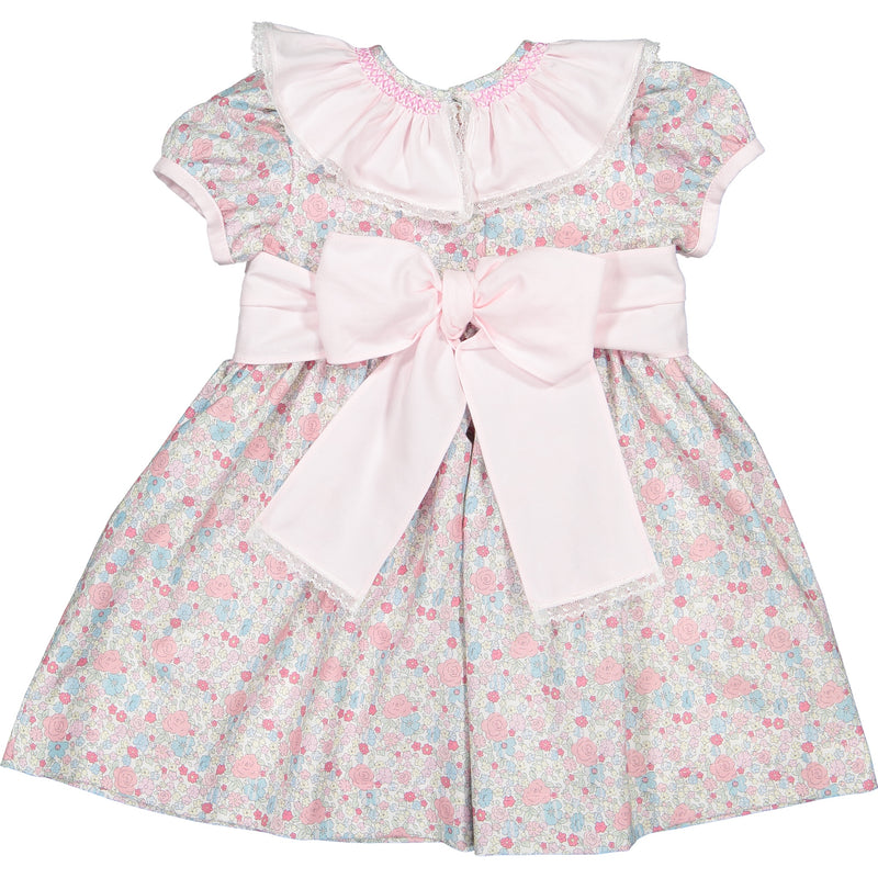 Sal & Pimenta Bouquet Smocked Collar Dress - Born Childrens Boutique