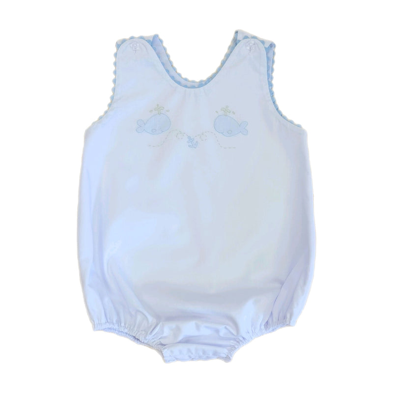 Auraluz White Sunbubble with Blue Whales - Born Childrens Boutique