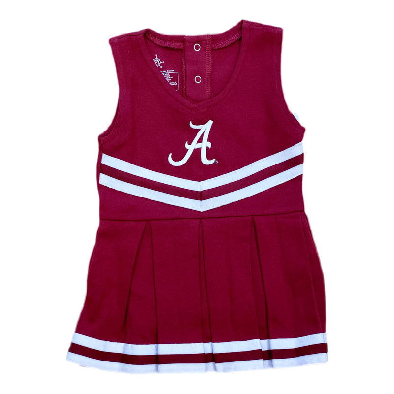 Crimson Cheer Bodysuit Dress - Born Childrens Boutique