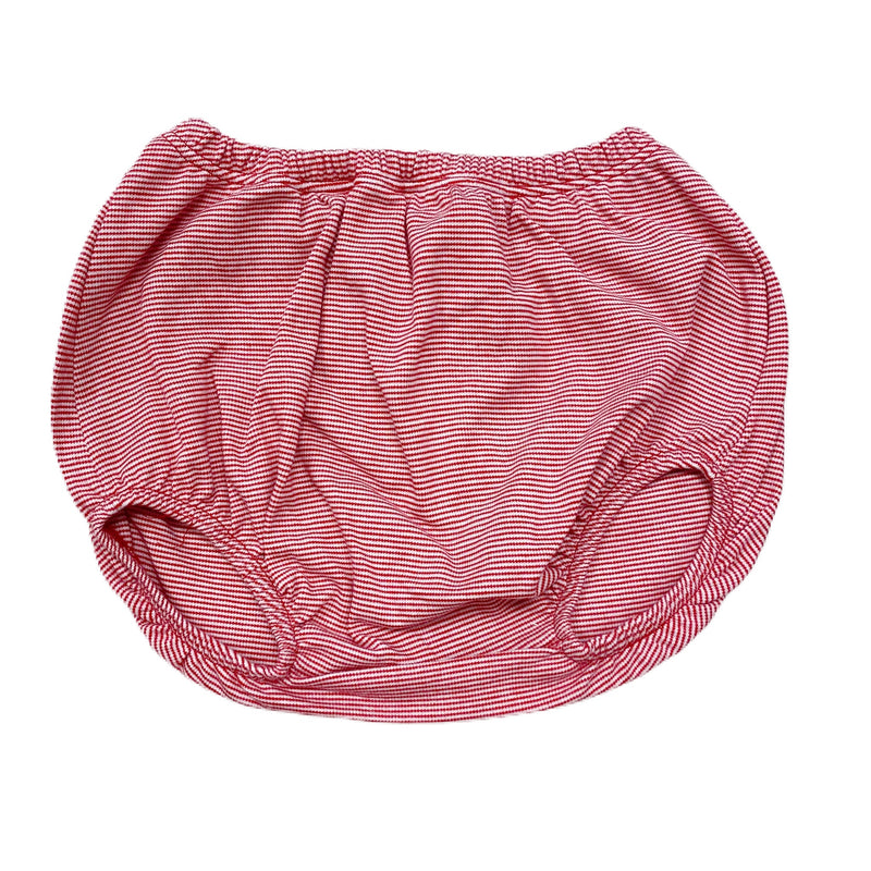 Boy Diaper Cover Deep Red Thin Stripe - Born Childrens Boutique