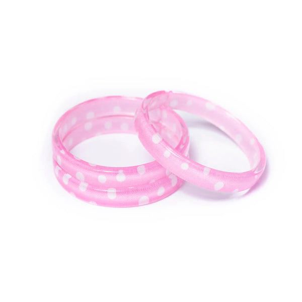 Light Pink with White Dot Bangle (Set of 3) - Born Childrens Boutique