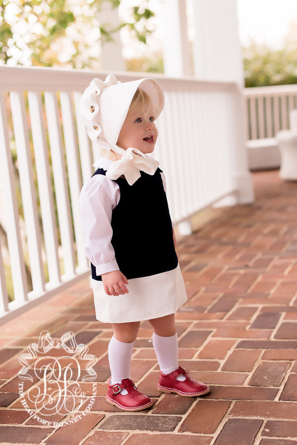 Beaufort Bonnet Palmetto Pearl Cord - Email to Order - Born Childrens Boutique