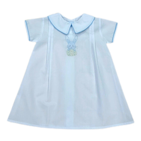 Daygown Blue Check Trim Bunny - Born Childrens Boutique