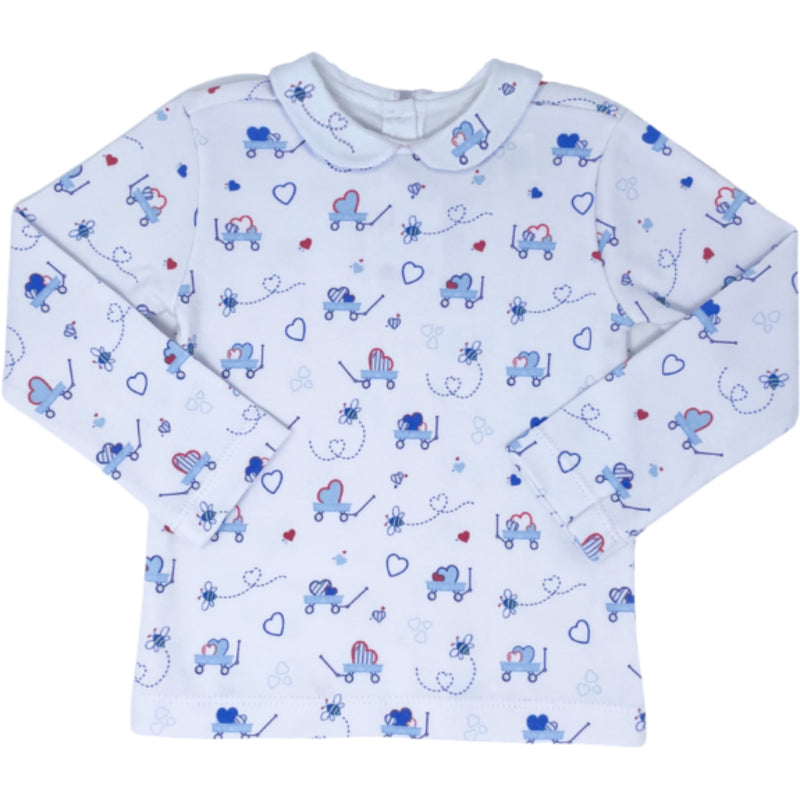 Pre-Order Sibley Shirt LS - Wagon - Born Childrens Boutique