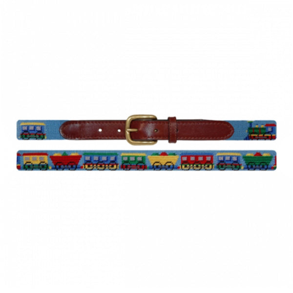 Train Children's Belt (Light Blue) - Born Childrens Boutique