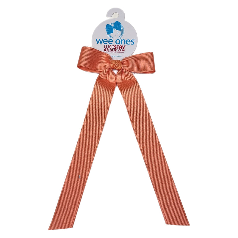 Wee Ones Apricot Bow with Tail - Born Childrens Boutique