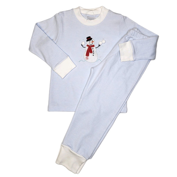 Necktie Frosty Pajamas Set - Born Childrens Boutique