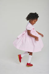 Hearts Smocked Peter Pan Dress - Born Childrens Boutique