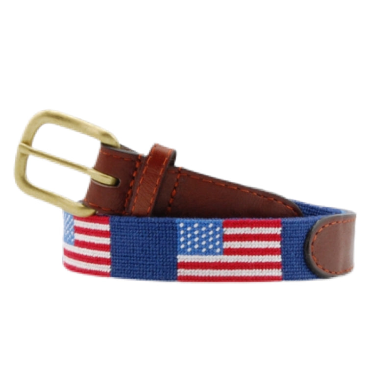 American Flag Children's Belt (Navy) - Born Childrens Boutique