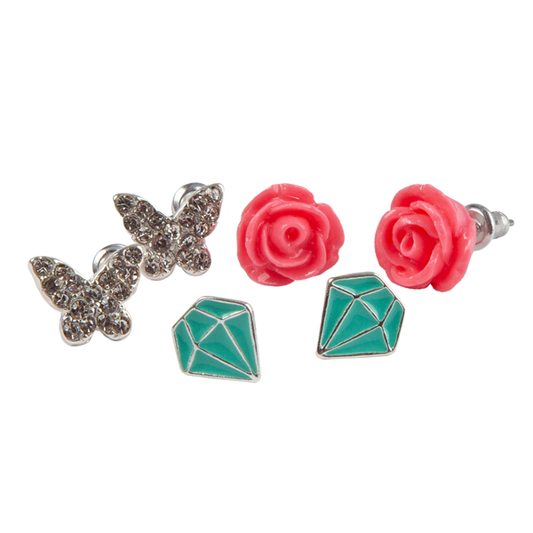 Boutique Rose Studded Earrings - Born Childrens Boutique