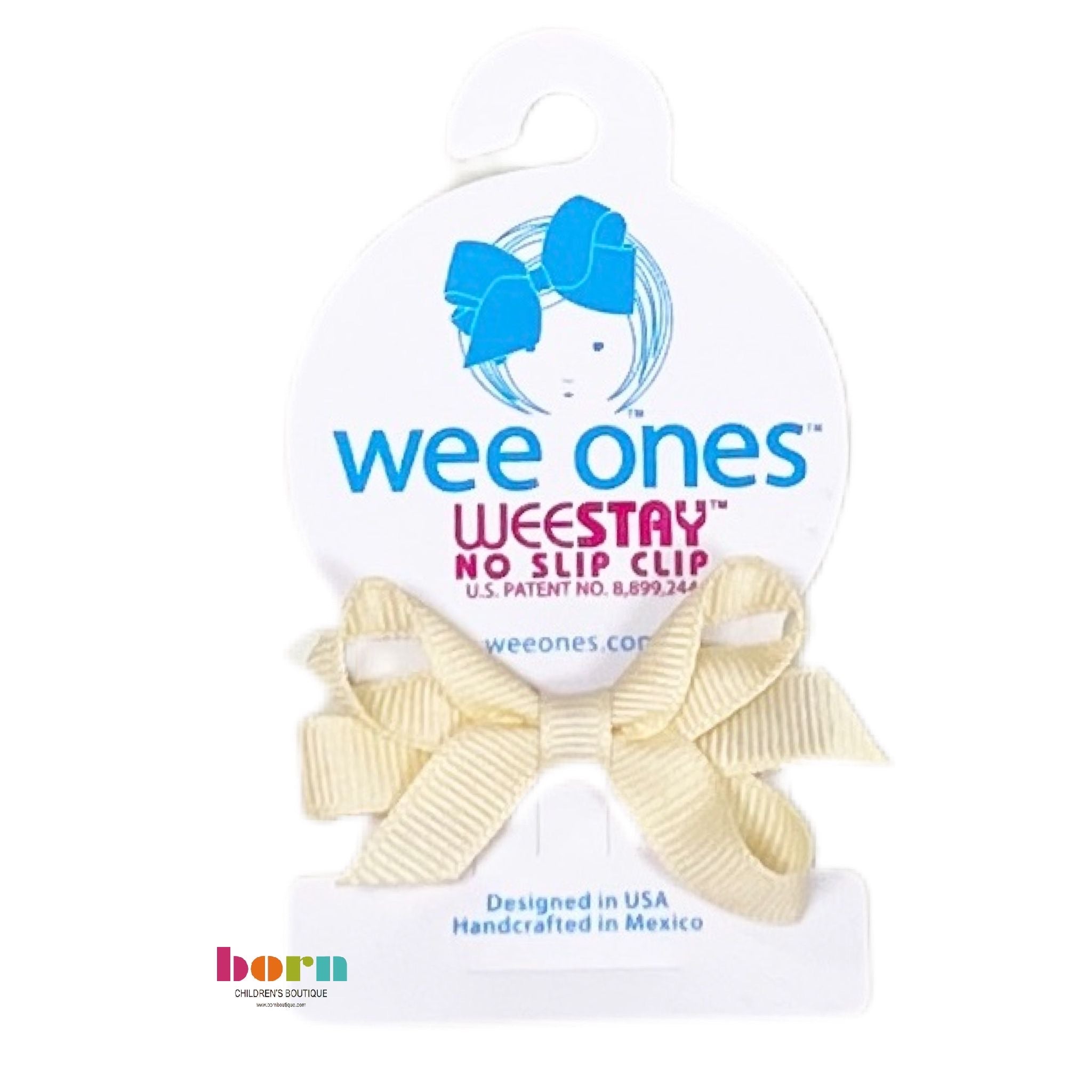 Wee Ones Antique Ecru Bow - Born Childrens Boutique