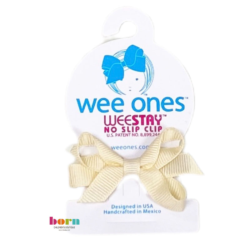 Wee Ones Antique Ecru Bow - Born Childrens Boutique