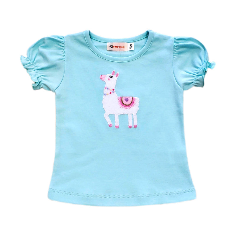 Girl Shirt Llama - Born Childrens Boutique